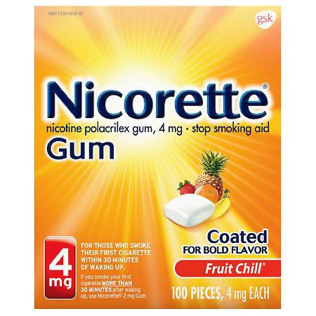 Nicorette Fruit Chill flavor
